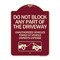 Signmission Do Not Block ANY Part of the Driveway Unauthorized Vehicles Towed at Owner Expense, BU-1824-24186 A-DES-BU-1824-24186 - alternate 1
